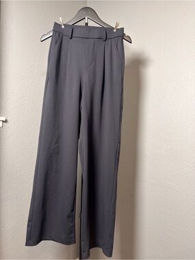 HALARA Wide-Leg High-Rise Pants in Black